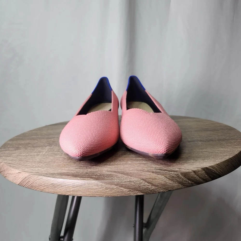 Rothy’s Women’s The High Point In Love Insole In Tulip Pink Shoes 7.5 Preppy